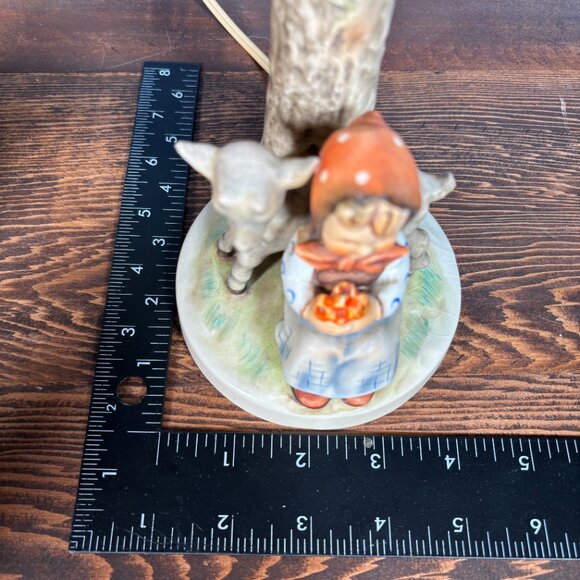 Vintage Hummel Table Lamp TMK-3 Good Friends #228 Tree Trunk Lamp Ceramic 1960's - Picture 16 of 17